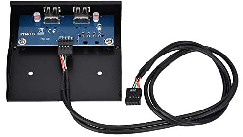 3,5-Zoll-USB2.0-Diskettenlaufwerk mit 2 Anschlüssen und Verzinntem Kupferdraht für Mehr Leistung und Flexibilität | ONT-Panel-Diskettenlaufwerksgehäuse für Einfache Installation