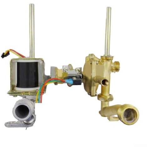 Válvula de montaje de calentador de agua de gas, válvula de enlace de agua y gas de cobre de 150 mm, montaje de piezas de calentador de agua de gas, adecuado para sistema de calentador de agua
