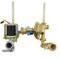 Válvula de montaje de calentador de agua de gas, válvula de enlace de agua y gas de cobre de 150 mm, montaje de piezas de calentador de agua de gas, adecuado para sistema de calentador de agua