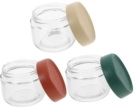 GARVALON 3stücke Glasbehälter Mit Deckel Hochwertige Aufbewahrungsgläser Für Babynahrung Luftdicht Stapelbar Farben Für Küche Und Snacks