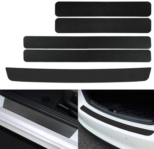 5 Stück Auto Einstiegsleisten Schutz für Toyota RAV4 / RAV4 Hybrid 2016 2017 2018, Einstiegsleisten Kratzschutz Auto Türeinstiegsschutz Aufkleber