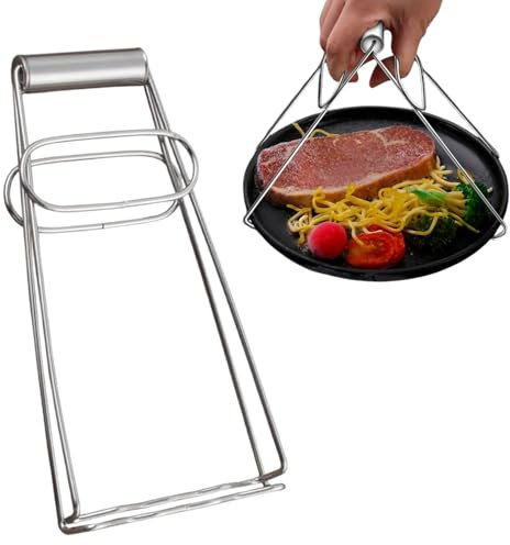Hot Plate Gripper Clips Anti Scalding Hot Bowl Clip Stainless Steel Hot Dish Lifter for Handling Hot Bowls Pots and Dishes Straight from Stove Steamers and Air Fryers