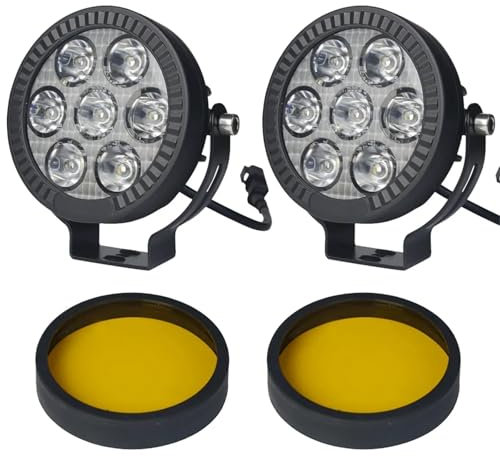 4,5 LED-Arbeitsscheinwerfer, Scheinwerfer, Nebelscheinwerfer, Fahrlampe, kompatibel mit BMW R1200 GS R1250GS 1250LC ADV k1600B F850GS F 750GS F800GS Scheinwerfer(2PCS)