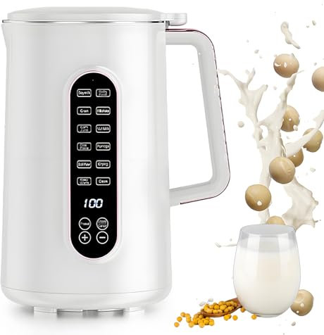 Soy Milk Maker, 1500ml Mylk Nut Milk Maker With Delay Start, Stainless Steel Wall Breaking Machine, For Nutri Plant-based Milk Maker, Keep Warm & Auto Clean Function For Home