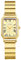 JewelryWe Damenuhr Kleine Rechteckige Uhren: Vintage Römische Ziffern Analog Quarz Armbanduhr mit Gold Schmalem Edelstahlarmband Luxus Elegante Uhr für Damen Frauen