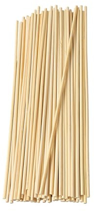 Lot de 100 chevilles en bois de 300 mm x 3 mm pour modélisme, décoration d'intérieur et projets de bricolage