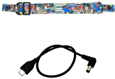 YLGOZFM Verstellbare Brille V2 Graffiti Kopfband für DJI FPV Combo Drohne/VR Akku-Befestigung Druckknopf Staubschutzmatte(2 in 1 Set)