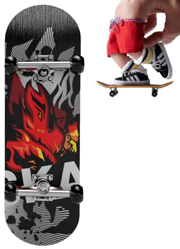 Genérico Finger Skateboard - Mini-Skateboard Finger | kreatives Spiel | Fingerboard Kugellager | für Kinder | Üben von Skaten | Schreibtischdekoration für Kinder Jugendliche Spaß