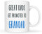 This Funny Grandad Coffee Mug Father's Day Gifts, Great Dads Get Promoted to Grandad Best Gifts for Grandfather Porcelain Cup White 11 Oz