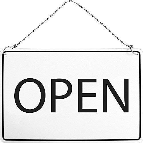 Wendeschild inkl. Kette - Open - Closed - Gr. ca. 30 x 20cm - 309606