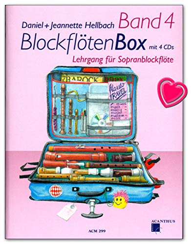 BlockflötenBox Band 4 : 50 abwechslungsreiche Stücke aus acht Jahrhunderten - Lehrgang für Sopranblockflöte mit 4 CDs - ACM299 9990001554774