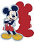 ARDITEX Kissen Mickey Mouse 40 x 25 cm Polyester