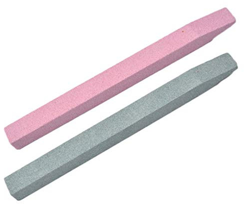 Fengyuanhong 2 Piezas de Cuarzo Exfoliante para cutículas de uñas Lima de uñas Quitar palillo de Arte Piedra de pulir Exfoliar Herramienta de Talla manicura del Cuidado Pusher