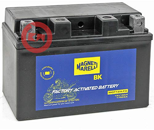 Magneti Marelli 8058045043669, Batteria MOT12A Sigillata Precaricata Unisex Adulto, Multicolore, Taglia Unica