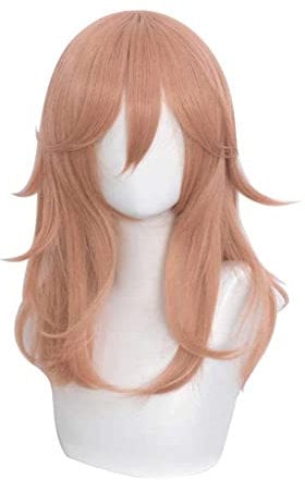 MAOMA Anime Cosplay Wig,Chainsaw Man Angel Devil Wig,Long Wavy Orange Wig,with Free Wig Cap,for Christmas Carnival party Halloween Cosplay Wig