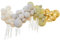 Ginger Ray 'Let's Go Wild' Green, Cream, Grey & Gold Chrome Arch with Streamers & Leaves-75 Balloons, Multi