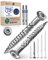 Vis de terrasse 5x50 acier inoxydable V2A Vis Torx 5mm d'épaisseur 1000 vis à bois Torx 50mm de long vis en acier inoxydable durci y compris 2x embouts Torx