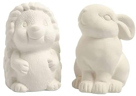 PAINT IT EASY Spardosen Set, Hase & Igel, Terrakotta, ca. 10 cm hoch