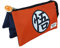 Astuccio con 3 Scomparti Licenza Ufficiale Dragon Ball Kanji Go - 21x11x3,5 cm - Colore Arancione e Blu