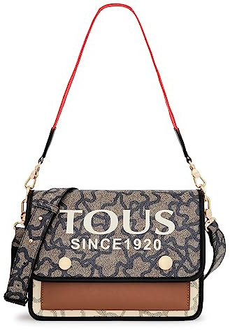 Tous Bandolera M. Audree K Icon Multi-Rojo, Bolso Mujer, Mediano