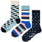 Happy Socks 3er Pack Sonderangebot Gemusterte Lustige Socken Geschenkbox Baumwolle für Damen & Herren, 41-46