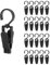 20 Stück Handtuch Clips 360° Drehbarer Klammerhaken Handtücher Clips Stiefelklammer Geschirrtücher Aufhängen Handtuchclips Hosenbügel Klammer Haken Sockenklammer Wäscheklammer Hosenbügel, Schwarz