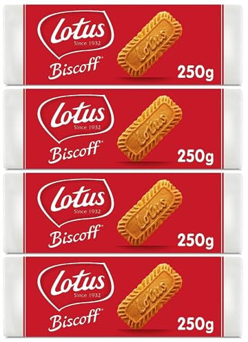 Caramel Biscuits Bundle with Lotus Biscoff Caramelised Biscuits 250g (4 Pack)