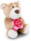 NICI Kuscheltier Bär BESTE MAMA 15cm I Teddybär mit Blume in Pink-Rot I Plüschtier für Schmusetierliebhaber I Stofftier aus nachhaltiger Produktion – 48829