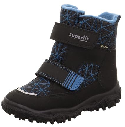 Superfit Jungen HUSKY warm gefütterte Gore-Tex Schneestiefel, SCHWARZ/BLAU 0010, 28 EU