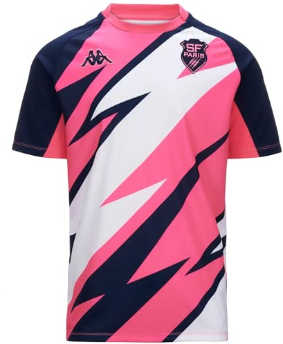 Trikot TELESE Stade Français Paris Rugby Rosa Kinder, Rosa, Weiß, Marineblau, M