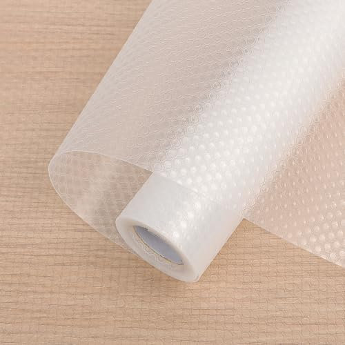 Arthome Schubladenmatte 30cmx10cm Küche Schrankpapier, Schubladeneinlage rutschfeste Nicht Klebende Ölbeständig Wasserdicht Eva Kunststoff Protektor für kühlschrank zu Hause (Klarer Punkt)