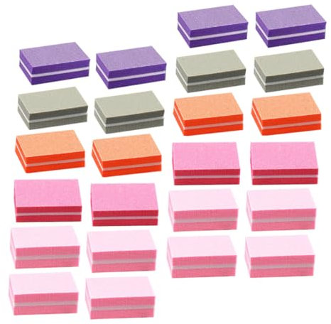 Generisch 50 Stück Nagelpufferblock gebogene Feilen für Gelnägel Maniküre Nail Art Werkzeuge