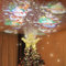 Christmas Tree Topper - Xmas Tree Topper Light, Father Christmas Tree Topper with Rotating Projector LED Adjustable, 3D Angel Christmas Glitter Projector for Xmas Party Holiday Indoor Decorations