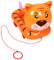 ibasenice Tierballon-Spielzeug Aufblasbare Bauernhoftiere Party-Dekoration Mit Zugschnur Für Kinder Mit Tiger-förmigen Ballons