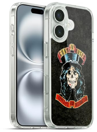 Head Case Designs Offizielle Guns N' Roses Slash Vintage Gelhülle [Militärischer Schutzgrad] Kompatibel Mit Apple iPhone 16 Und Kompatibel Mit MagSafe