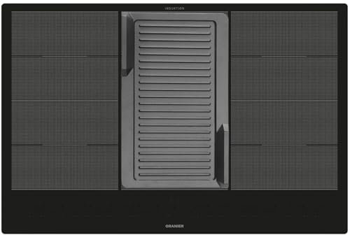 Oranier Flächen-Induktion-Kochfeld 80 cm FLI680 - autarkes Induktionskochfeld mit Brückenfunktion & gerillter Grillplatte