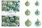 Hanraz weihnachtskugeln Mint, 30 Stücke Weihnachtskugeln, Christbaumkugeln, Christbaumschmuck Kleine Christbaumkugeln Mini Kleine Weihnachtskugeln Weihnachtsbaumkugeln Valery Madelyn Weihnachtskugeln