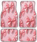 Mexpekil Lot de 4 tapis de sol imperméables pour voiture, motif nœud rose, tapis de voiture universel antidérapant pour SUV, camionnettes, berlines, camions