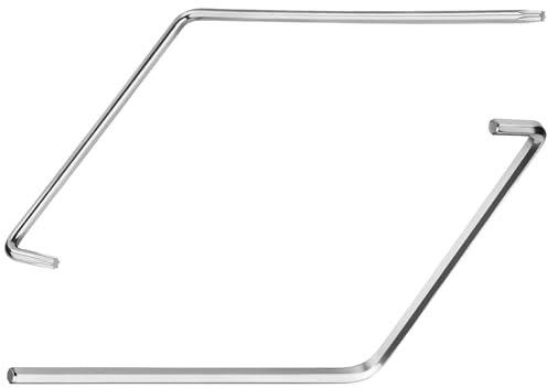 KGGZKG 2 Stück Fenster Einstellwerkzeug Set Gebogener Sechskant 4mm und Torx TX15 Fensterschlüssel 20×100×120 mm Silber Einstellschlüssel Fenster für Einstellung von Fenstern und Balkontüren