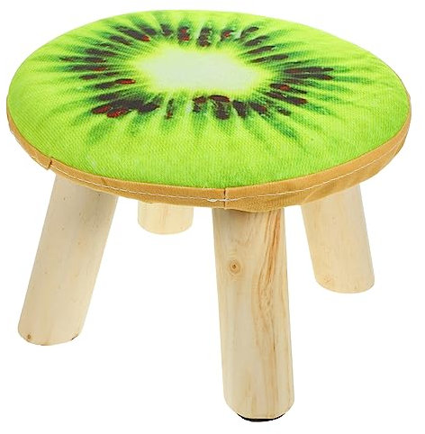 PRETYZOOM Tabouret Décoratif pour La Maison Petit Siège en Bois Escabeau Chaise sans Pied pour Changer de Chaussures