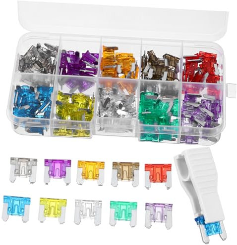 Cabilock 120stücke Teiliger Kfz-sicherungssatz Ersatzsicherungen Für Autos Wohnmobile Boote Lkw Mit Sicherungskasten Für Effizientes Aufbewahren Und Austauschen