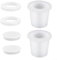 Ensemble cale et housse de parasol de terrasse en silicone pour trous de parasol de 55,9 cm et 12,7 cm (blanc)
