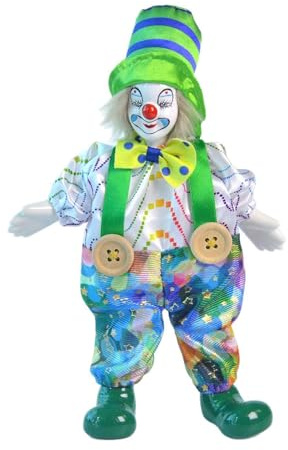 Harilla Clown Puppe Spielzeug Figur Tisch Dekoration Display Sammlung Clown Figur Puppe für Halloween Weihnachten