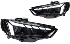 Autoteile Scheinwerfer Kompatibel for Audi A3 2013-2016 Upgrade A5 Sportback Stil Scheinwerfer DRL Dual Projektor Auto Accesorios Geändert(Halogen,Right Hand Drive)