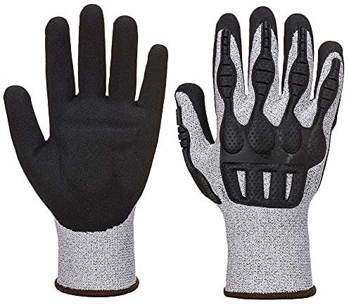 Portwest A723 TPV Impact Cut Resistant Glove Grey/Black, Medium