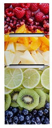 Fridge Door Wrap Vinyl Sticker - Skin Decor Front Refrigerator DecorationWallpaper Decal - Covering Freezer Art Peel and Stick Mural