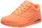 Skechers Damen Uno Night Shades Sneaker, Orange Durabuck, 40 EU