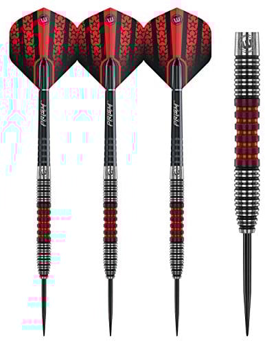 WINMAU Joe Cullen 23 Gram Tungsten Darts with Prism Flights and Shafts (Stems)