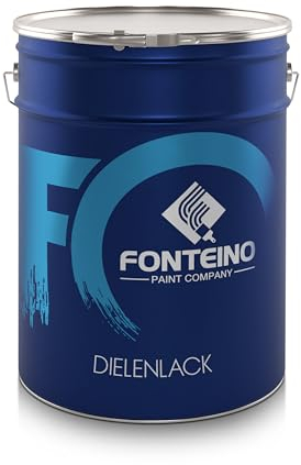 Dielenlack Parkettlack - auf Wasserbasis - Treppenlack Fußbodenlack Lack Holzboden Holzlack - Farblos - Seidenglänzend 5L