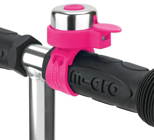 Micro Scooters | Universal Bike/Scooter Plain Handlebar Bell | Kids Bike Accessories | Loud | Waterproof | Boys & Girls | Pink